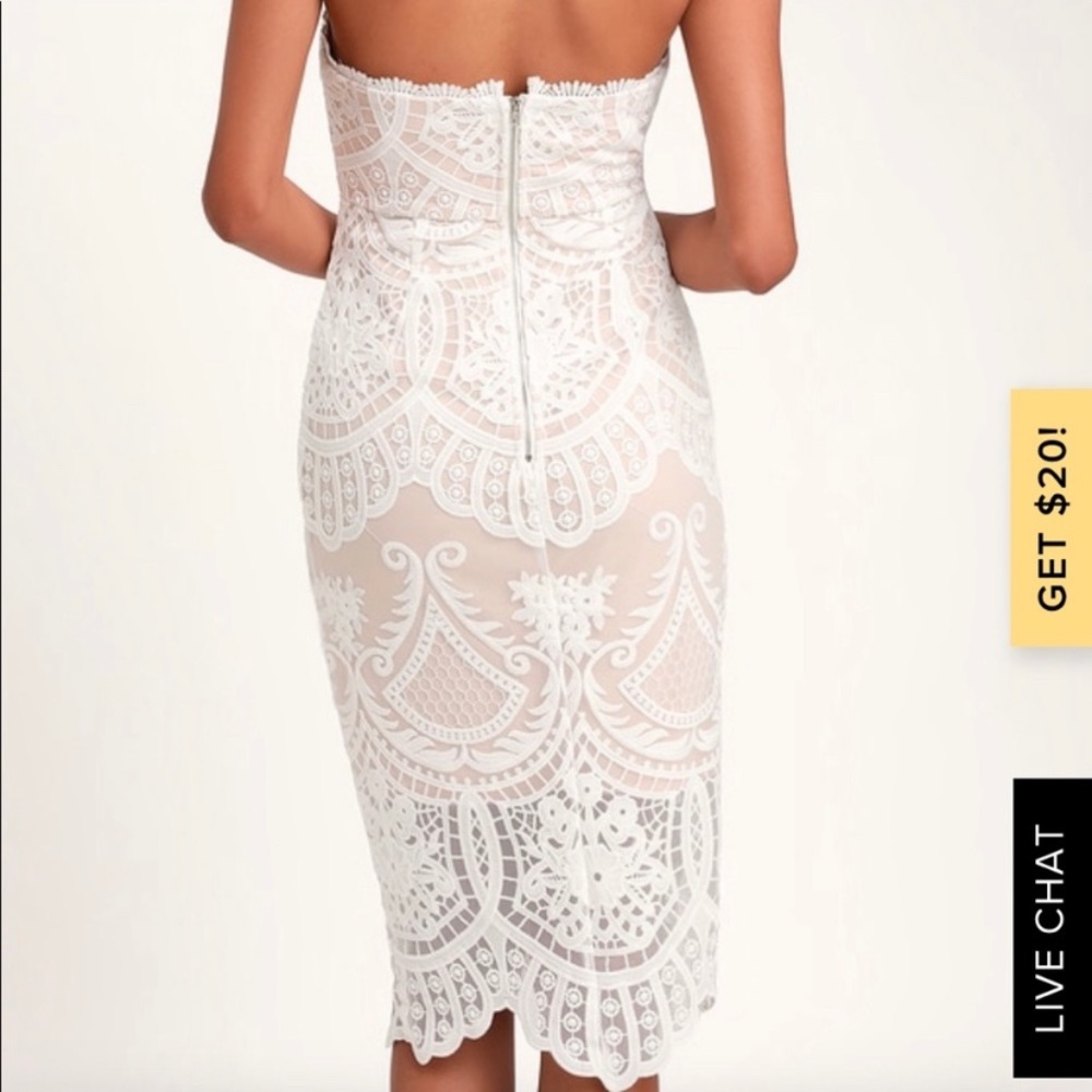 Lulus white halter dress
